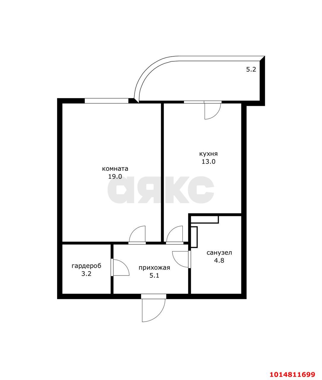 Фото №16: 1-комнатная квартира 50 м² - Краснодар, Западный внутригородской округ, ул. Кожевенная, 22