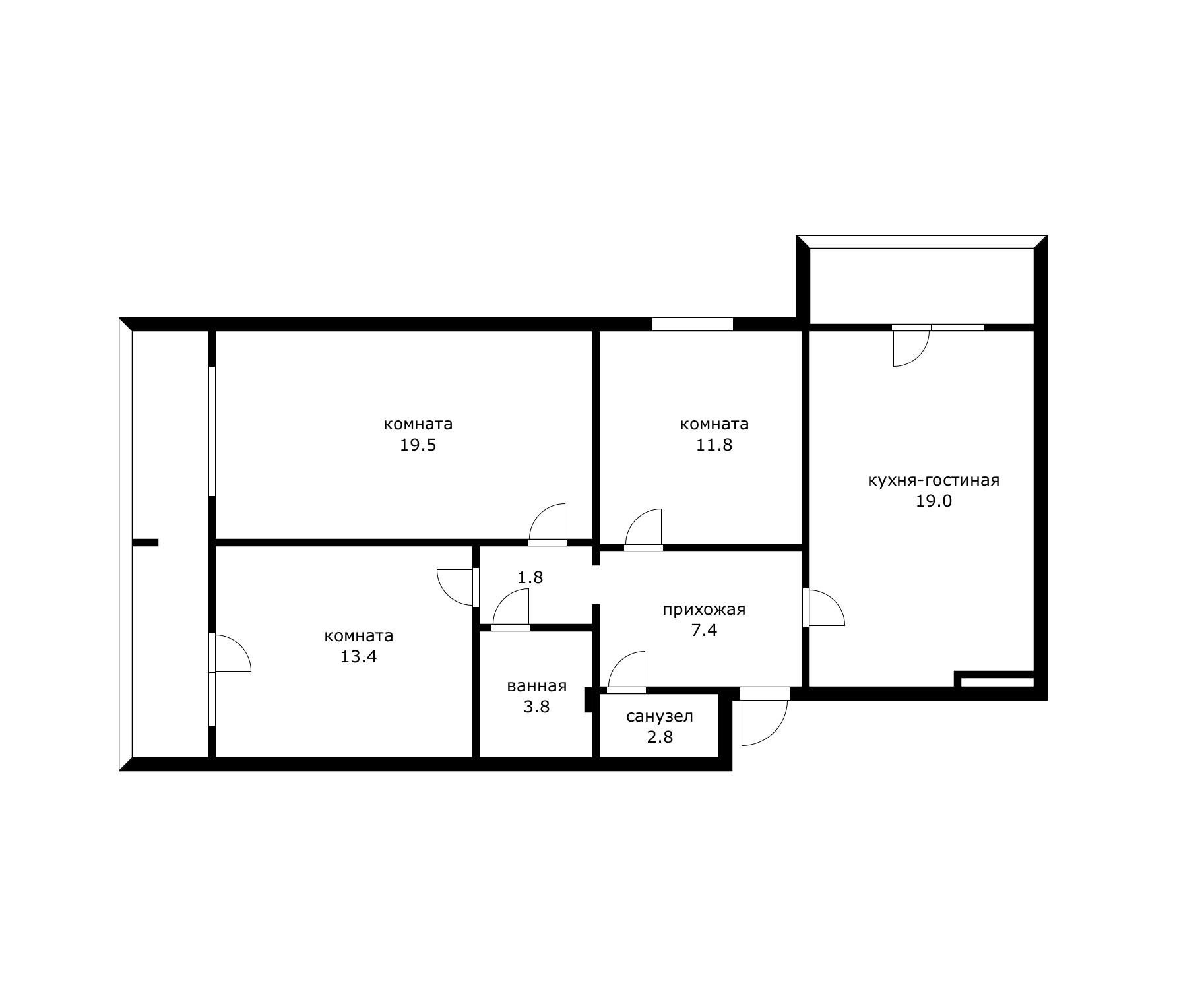 Фото №14: 3-комнатная квартира 95 м² - Краснодар, Прикубанский внутригородской округ, мкр. Славянский, ул. Красных Партизан, 109
