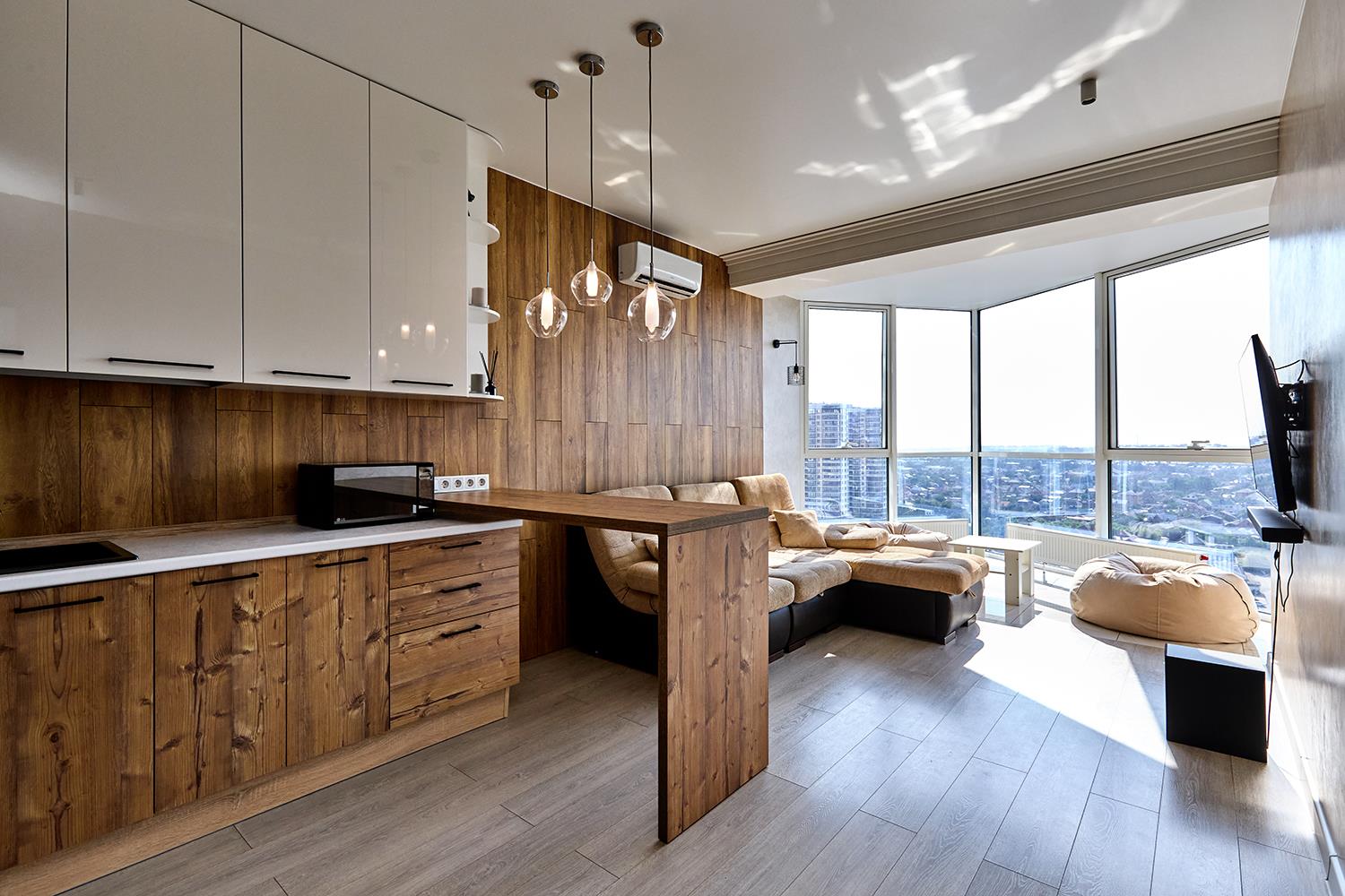 Фото №4: 1-комнатная квартира 48 м² - Краснодар, Прикубанский внутригородской округ, Фестивальный, ЖК Седьмой Континент, Отделение № 1 совхоза Солнечный, мкр. жилой комплекс Седьмой Континент, ул. Совхозная, 1к1