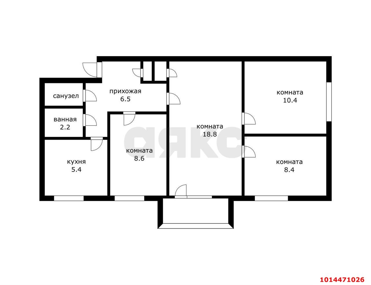 Фото №3: 3-комнатная квартира 63 м² - Краснодар, Западный внутригородской округ, ул. Урицкого, 6