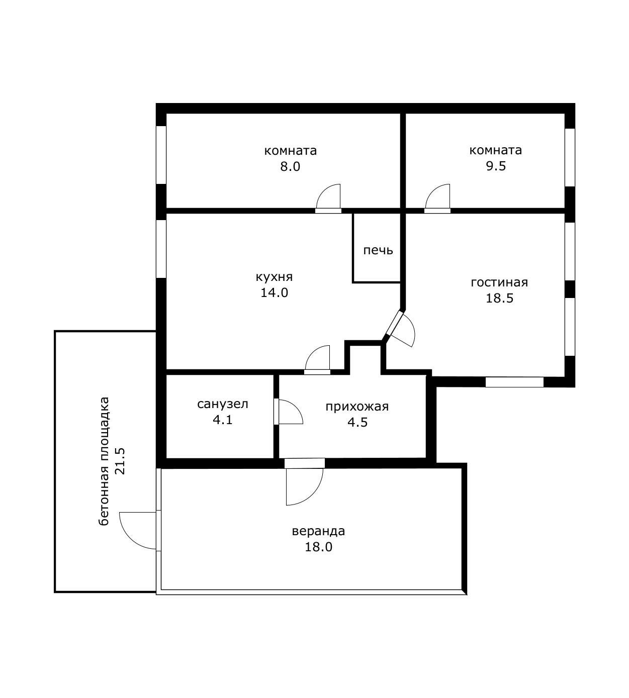 Фото №8: Дом 52 м² + 48.6 сот. - Калининский, ул. Северная, 20