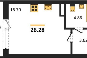 Фото №1: Студия 27 м² - Краснодар, мкр. Фестивальный, ул. Круговая, 4/1к1