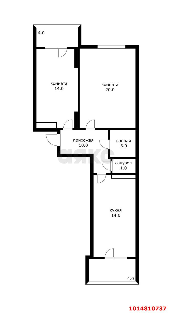 Фото №11: 2-комнатная квартира 65 м² - Энем, ул. Фрунзе, 18/1к2