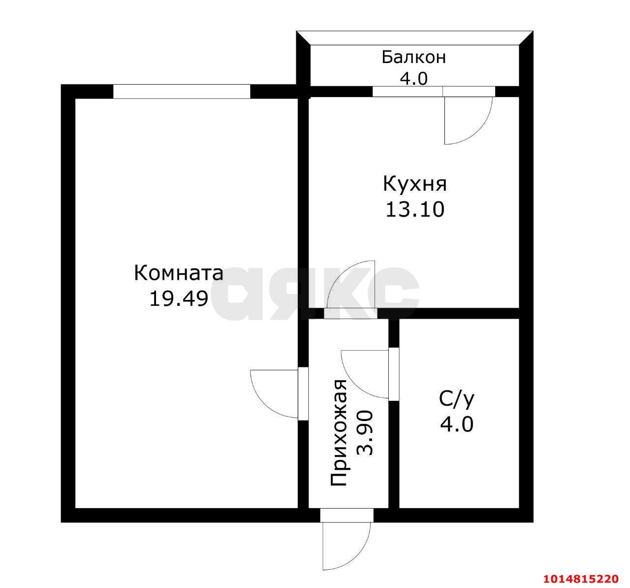 Фото №5: 1-комнатная квартира 38 м² - Краснодар, Фестивальный, ул. Совхозная, 18