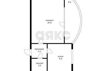 Фото №5: 1-комнатная квартира 44 м² - Краснодар, мкр. Прикубанский внутригородской округ, ул. Тепличная, 102
