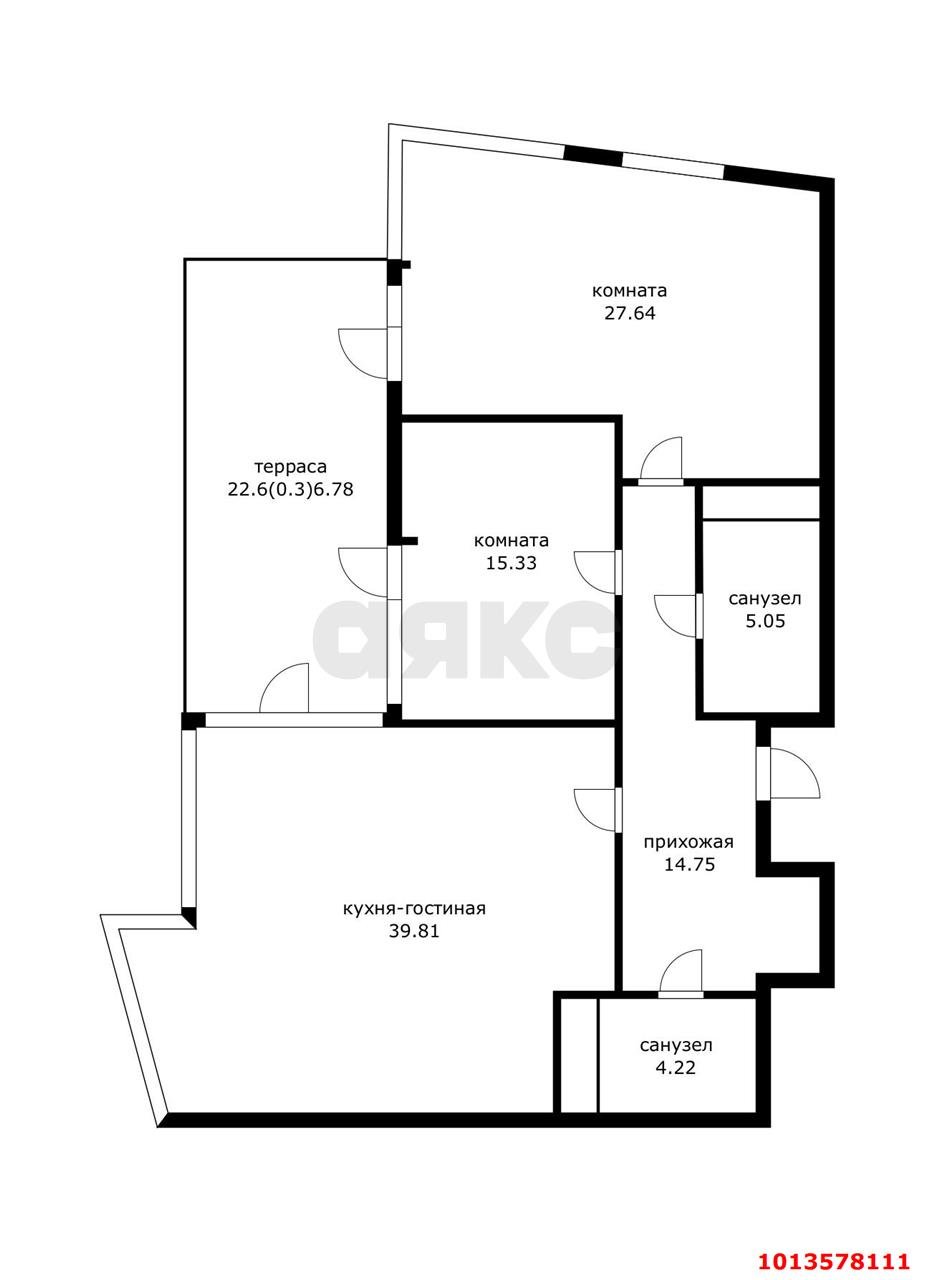 Фото №6: Пентхаус 136 м² - Краснодар, Карасунский внутригородской округ, Хлопчато-бумажный Комбинат, мкр. жилой комплекс Галактика, ул. Уральская, 71