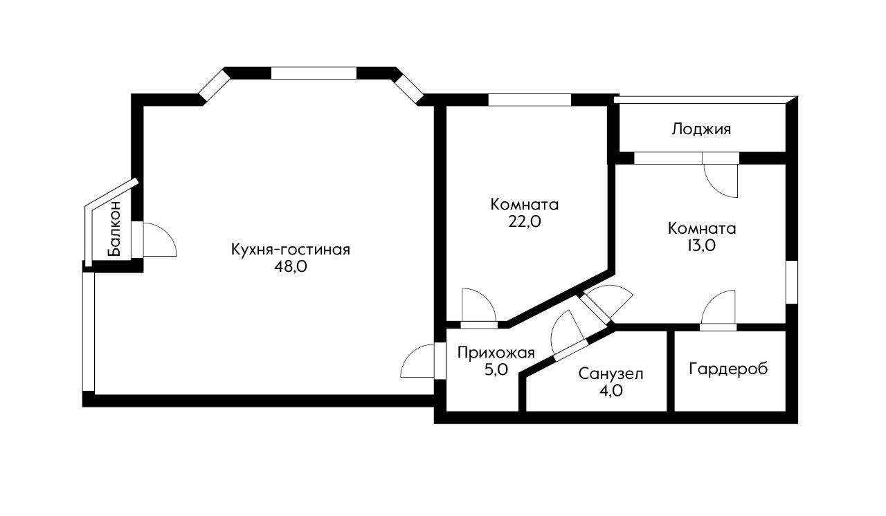 Фото №13: 2-комнатная квартира 103 м² - Краснодар, ЖК Любимый Дом, Музыкальный, Прикубанский внутригородской округ, мкр. Завод Радиоизмерительных Приборов, ул. имени И.И. Дунаевского, 26
