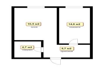 Фото №3: 1-комнатная квартира 35 м² - Яблоновский, мкр. жилой комплекс Южная Звезда, ул. Шоссейная, 70/1