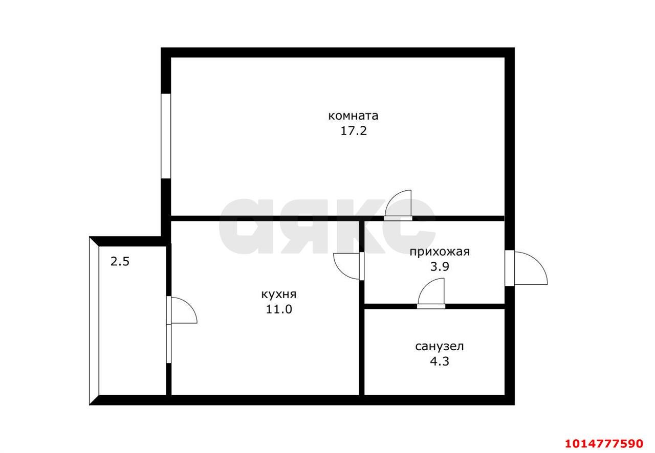 Фото №8: 1-комнатная квартира 36 м² - Краснодар, Музыкальный, ул. Агрохимическая, 105