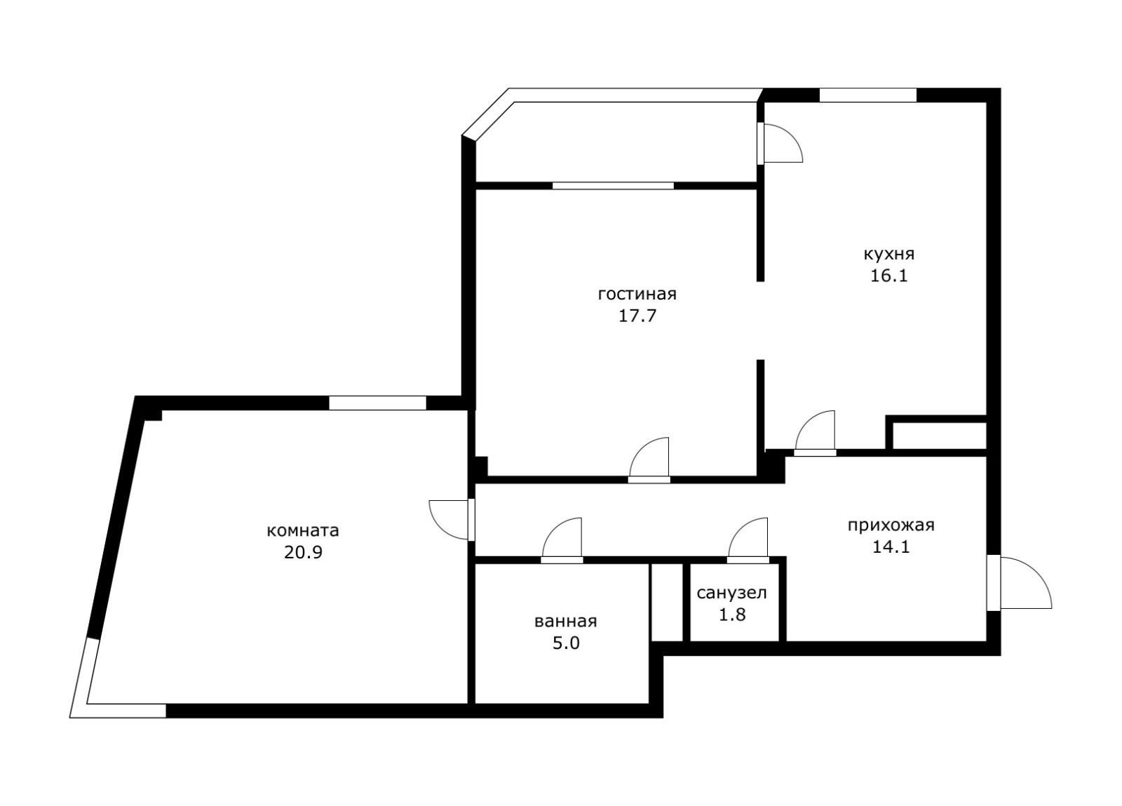 Фото №20: 2-комнатная квартира 84 м² - Краснодар, Прикубанский внутригородской округ, мкр. имени Маршала Жукова, ул. Александра Покрышкина, 4/7
