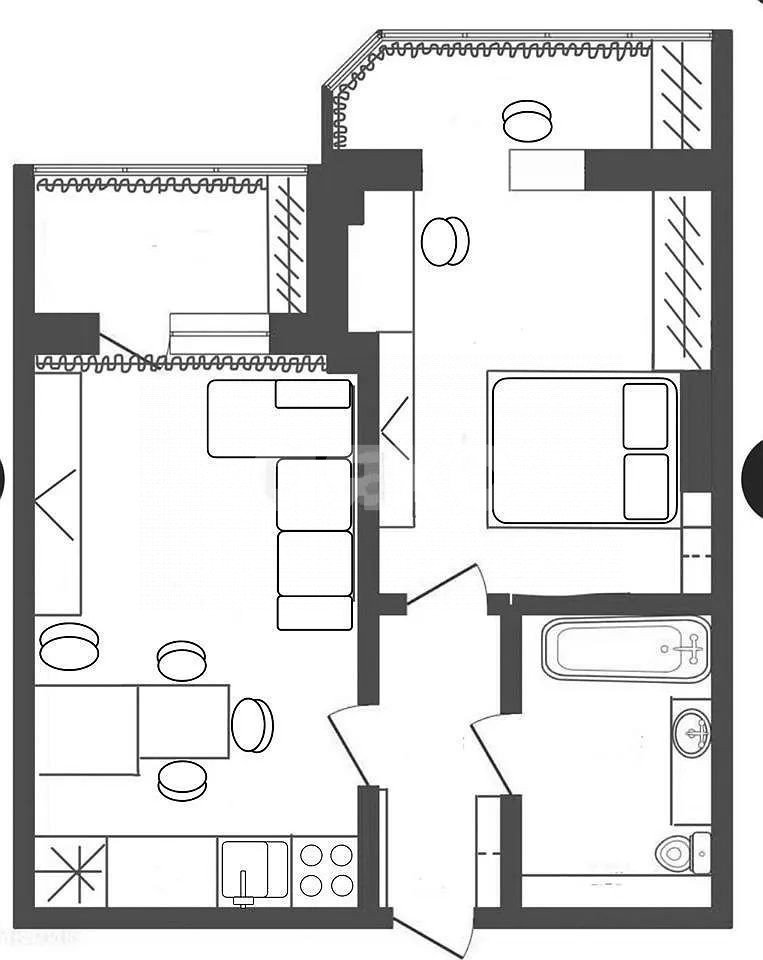 Фото №7: 1-комнатная квартира 50 м² - Ростов-на-Дону, жилой комплекс Донской, ул. Батуринская, 163