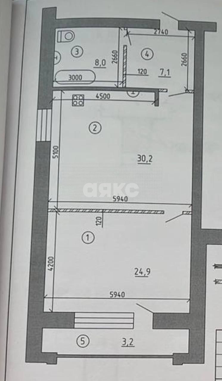 Фото №19: 2-комнатная квартира 70 м² - Нижнекамск, 35А, пр-кт Химиков, 7