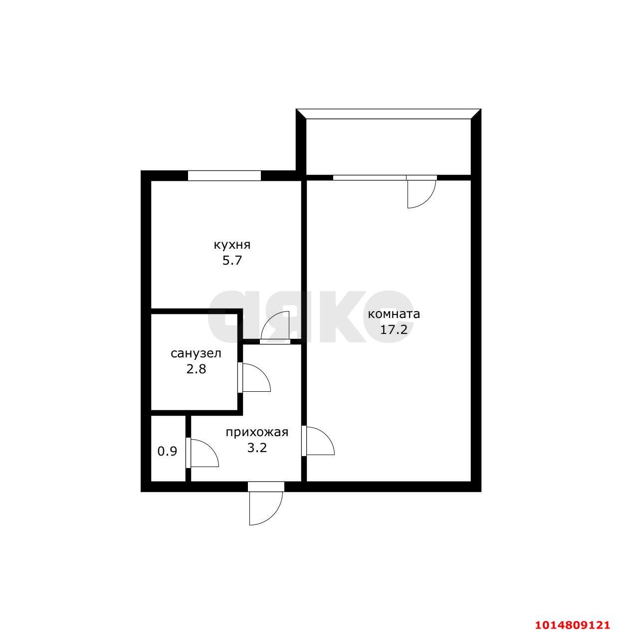Фото №13: 1-комнатная квартира 32 м² - Берёзовый, Прогресс, ул. Археолога Анфимова, 25