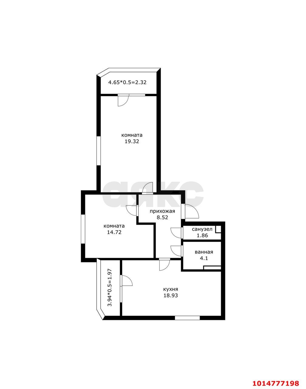 Фото №11: 2-комнатная квартира 70 м² - Краснодар, ЖК Губернский, ул. имени Героя Георгия Бочарникова, 8