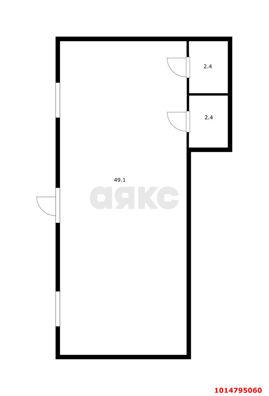 Фото №15: Торговое помещение 54 м² - Южный, жилой комплекс История, ул. Казачья, 2к2