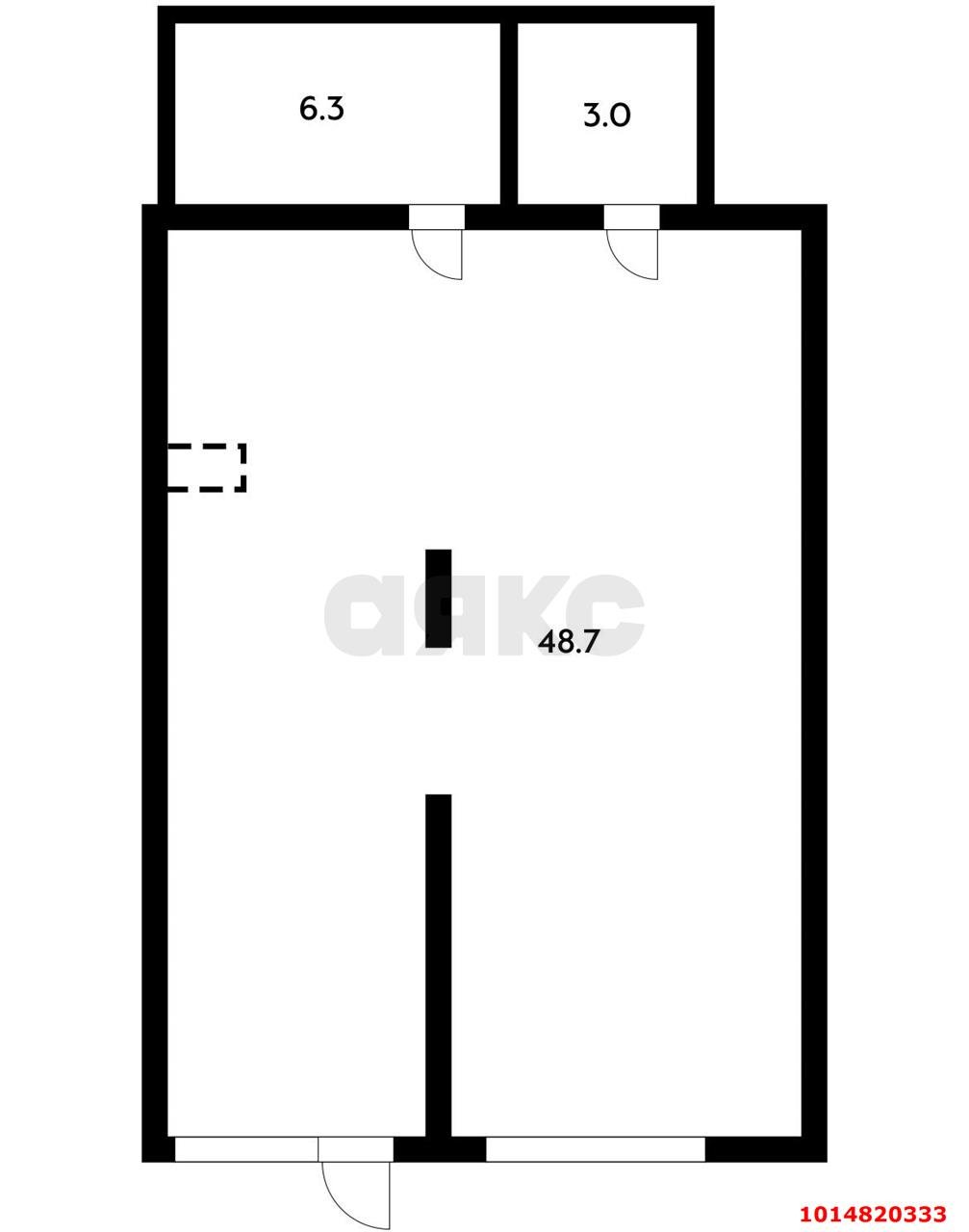 Фото №2: Коммерция 58 м² - Краснодар, Прикубанский внутригородской округ, Завод Радиоизмерительных Приборов, мкр. Музыкальный, ул. Российская, 257/7