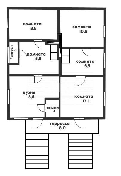 Фото №6: Дом 60 м² + 6.9 сот. - Пшада, ул. Туапсинская, 2