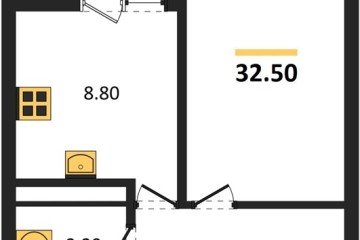 Фото №1: 1-комнатная квартира 32 м² - Новая Адыгея, мкр. жилой комплекс Ритм, 