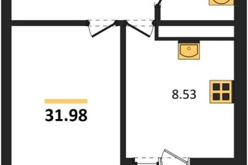 Фото №1: 1-комнатная квартира 31 м² - Новая Адыгея, мкр. жилой комплекс Ритм, 