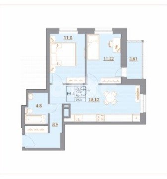 Фото №9: 3-комнатная квартира 58 м² - Ростов-на-Дону, жилой комплекс Новый Горизонт, ул. Тибетская, 1Вс3