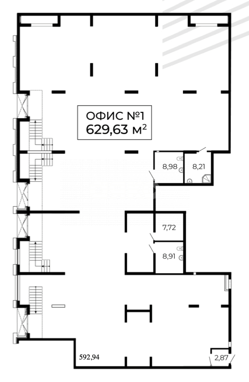 Фото №15: Коммерция 629 м² - Ростов-на-Дону, жилой комплекс 1799, пр-кт Сиверса, 8/1