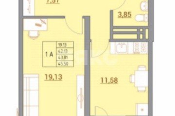 Фото №3: 1-комнатная квартира 45 м² - Ростов-на-Дону, мкр. жилой комплекс Новый Горизонт, ул. Тибетская, 1Вс1