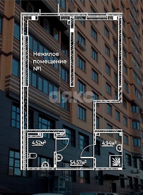 Фото №2: Коммерция 64 м² - Ростов-на-Дону, квартал Автосборочный, ул. Тибетская, 1