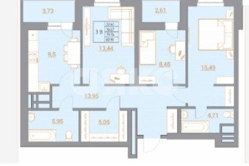 Фото №3: 3-комнатная квартира 85 м² - Ростов-на-Дону, мкр. жилой комплекс Новый Горизонт, ул. Тибетская, 1Вс1
