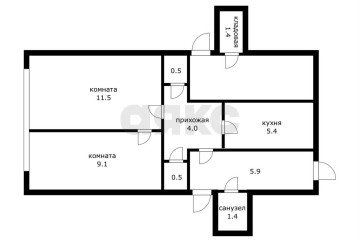 Фото №4: 1-комнатная квартира 33 м² - Краснодар, мкр. Черёмушки, ул. Селезнёва, 172