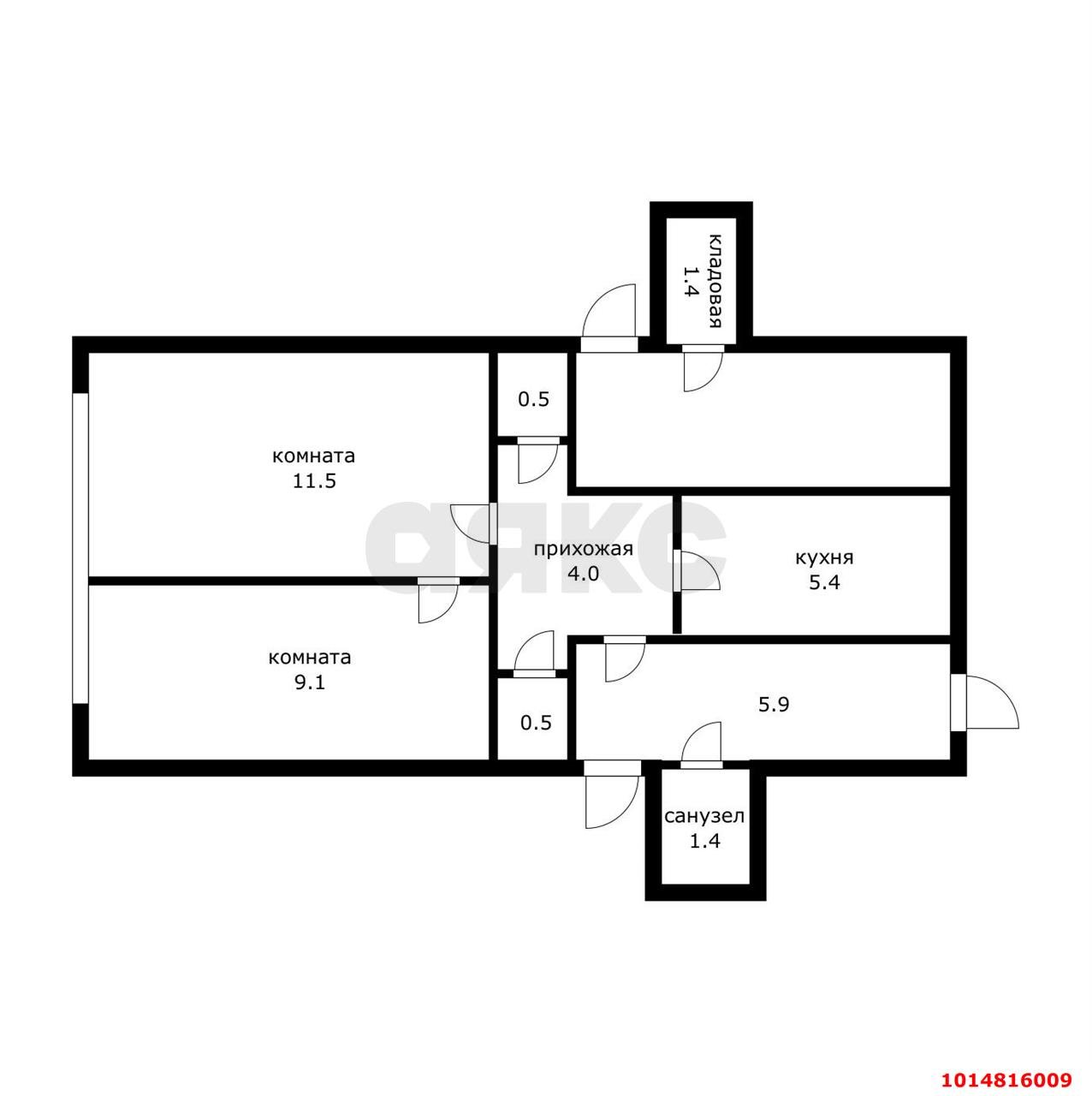 Фото №4: 1-комнатная квартира 33 м² - Краснодар, Черёмушки, ул. Селезнёва, 172