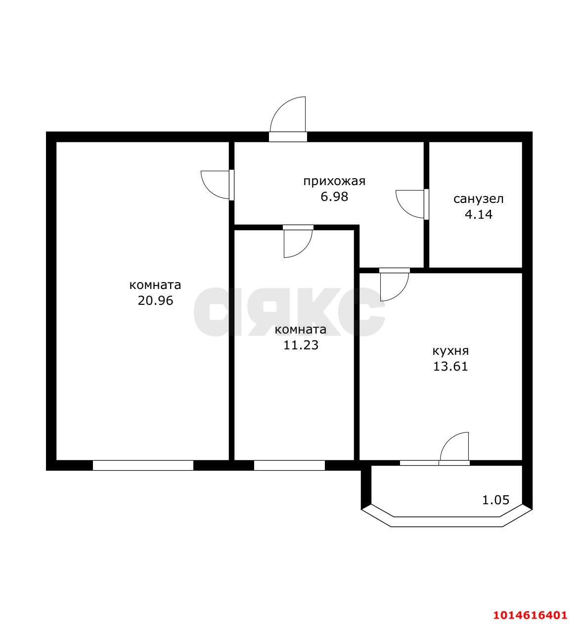 Фото №16: 2-комнатная квартира 56 м² - Краснодар, Прикубанский внутригородской округ, мкр. Новый, ул. 3-я Дорожная, 29
