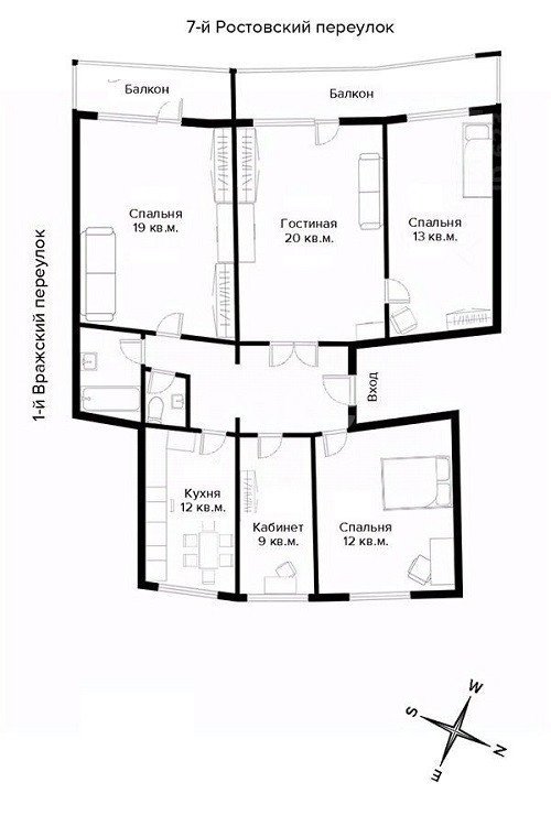 Фото №22: 5+-комнатная квартира 110 м² - Москва, Хамовники, ул. Ростовская набережная, 5