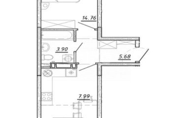 Фото №1: 1-комнатная квартира 47 м² - Ростов-на-Дону, мкр. жилой комплекс Современник, ул. Зорге, 11