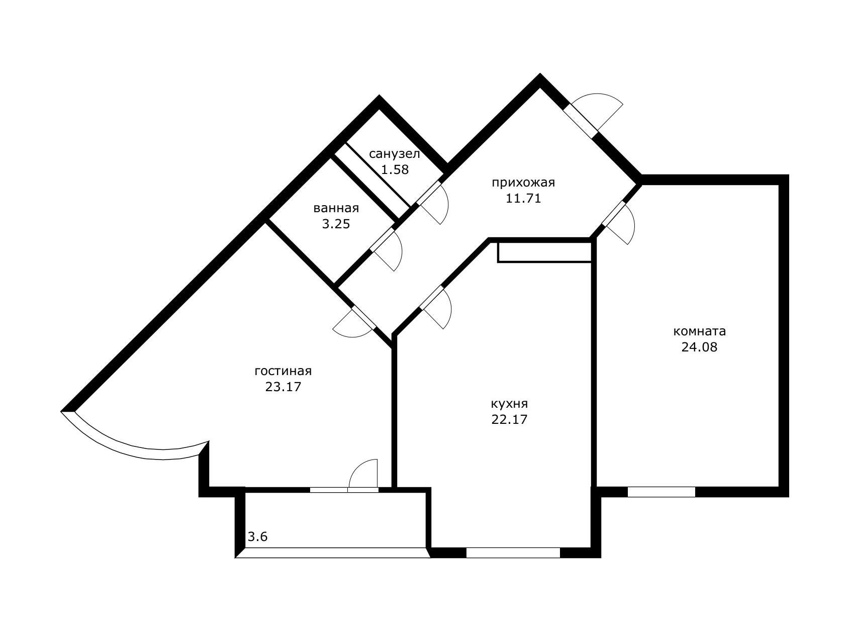 Фото №17: 2-комнатная квартира 86 м² - Краснодар, Центральный, мкр. Центральный внутригородской округ, ул. Митрофана Седина, 51/1