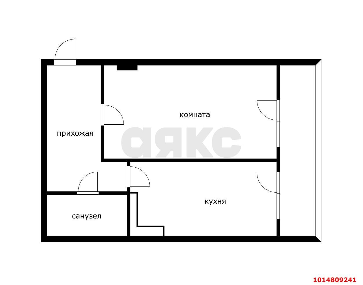 Фото №3: 1-комнатная квартира 43 м² - Краснодар, Завод Радиоизмерительных Приборов, пер. Гаражный, 9
