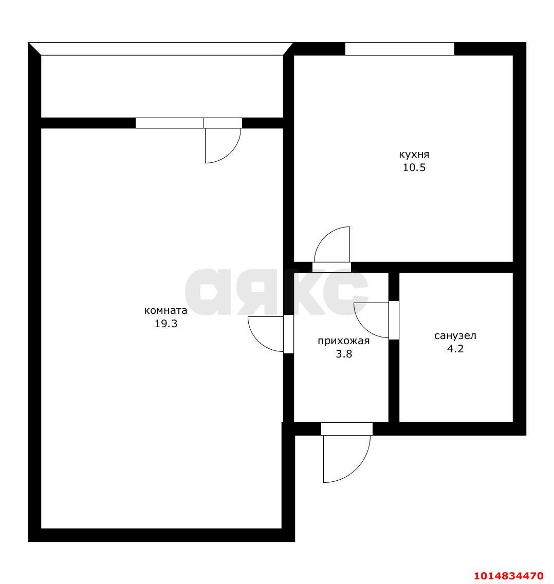 Фото №15: 1-комнатная квартира 41 м² - Краснодар, Почтовый, пр-кт имени писателя Знаменского, 31к1