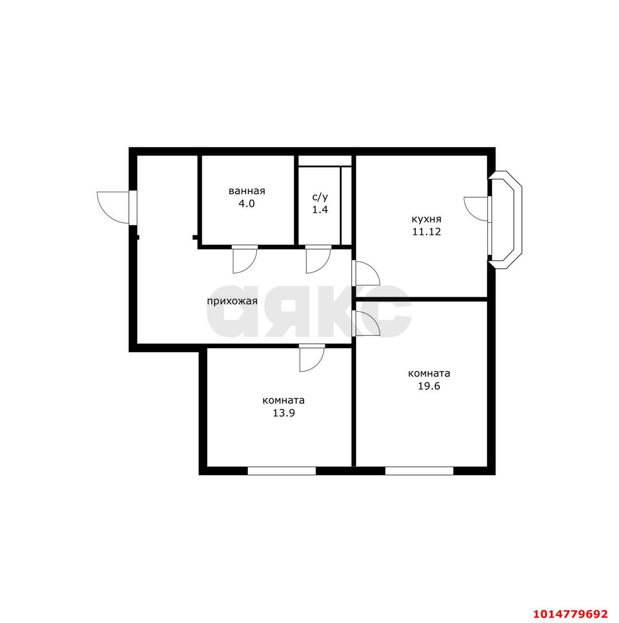 Фото №13: 2-комнатная квартира 61 м² - Краснодар, Почтовый, ул. Артезианская, 8