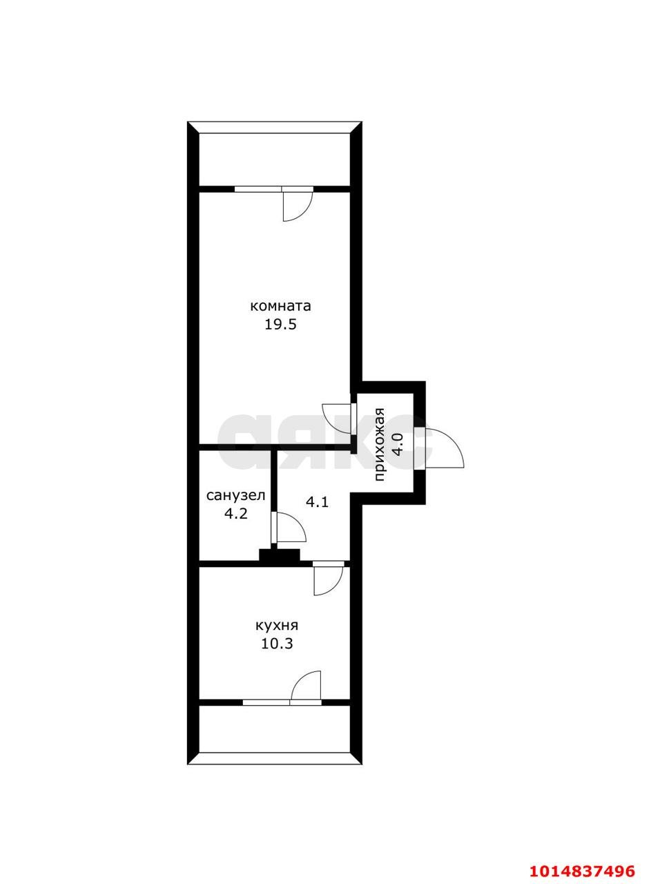 Фото №10: 1-комнатная квартира 48 м² - Краснодар, Восточно-Кругликовский, ул. Восточно-Кругликовская, 48/2
