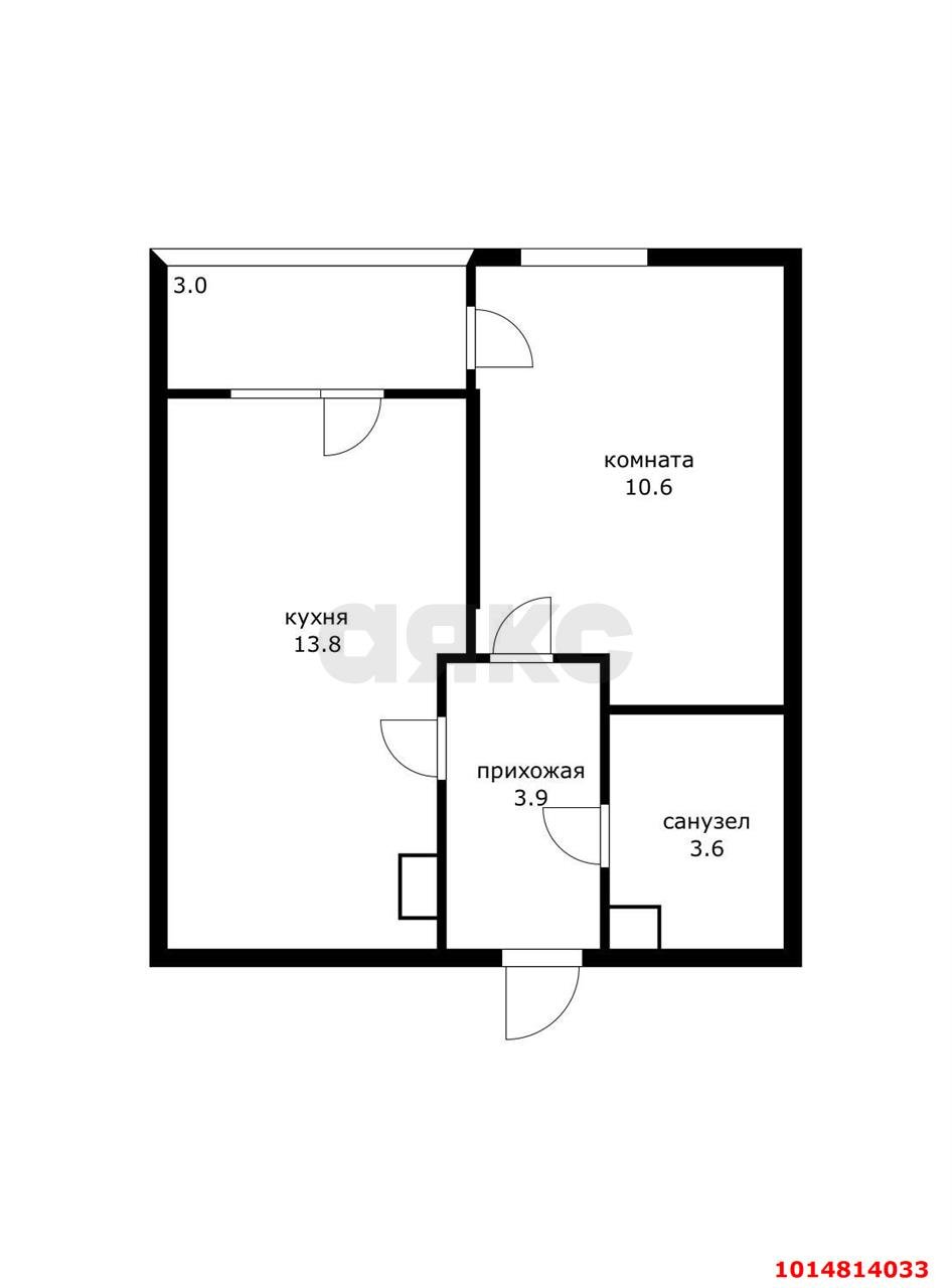 Фото №11: 1-комнатная квартира 31 м² - Краснодар, Парк Победы, ул. Героя Пешкова, 14к5
