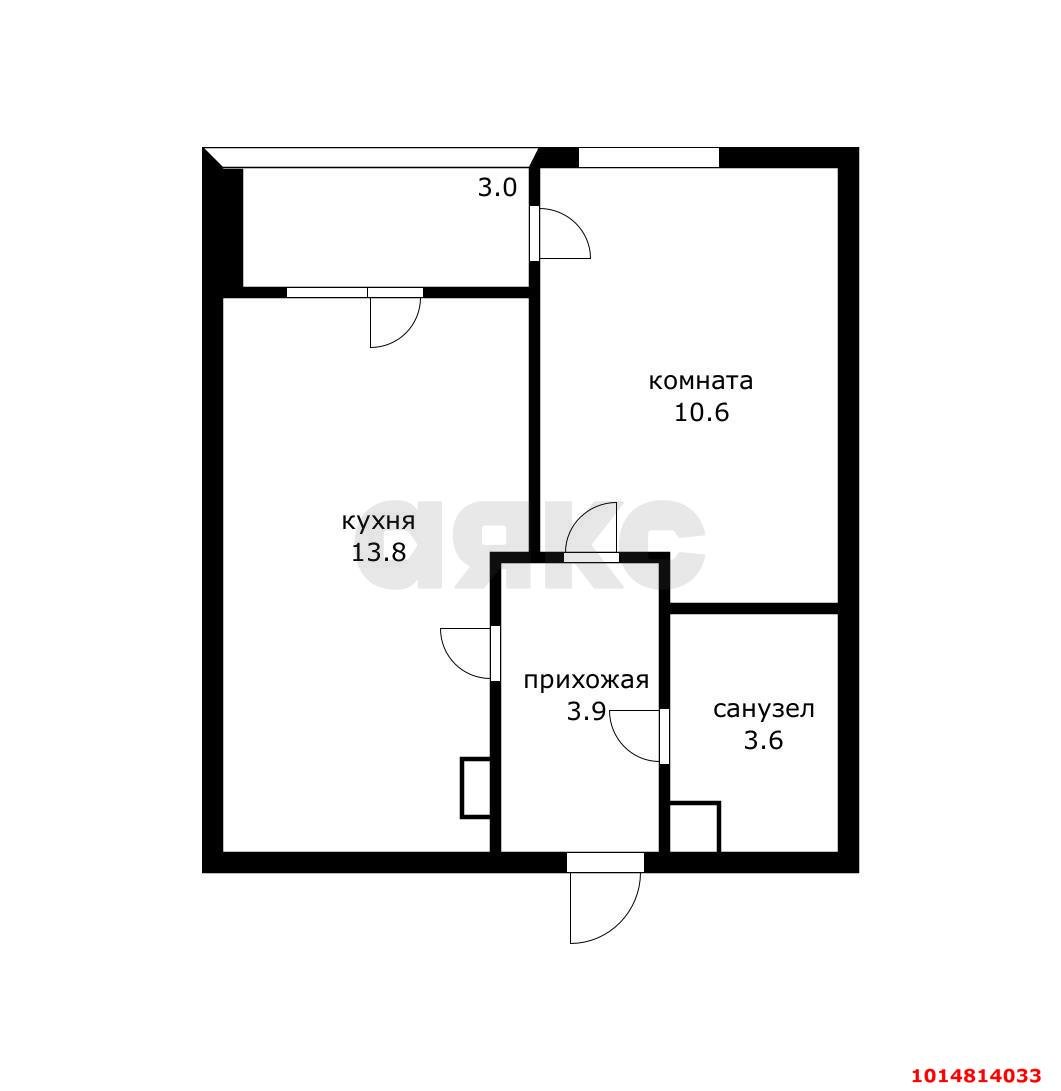 Фото №13: 1-комнатная квартира 31 м² - Краснодар, Парк Победы, ул. Героя Пешкова, 14к5