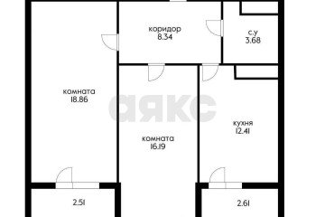 Фото №4: 2-комнатная квартира 62 м² - Краснодар, мкр. Школьный, ул. Школьная, 1
