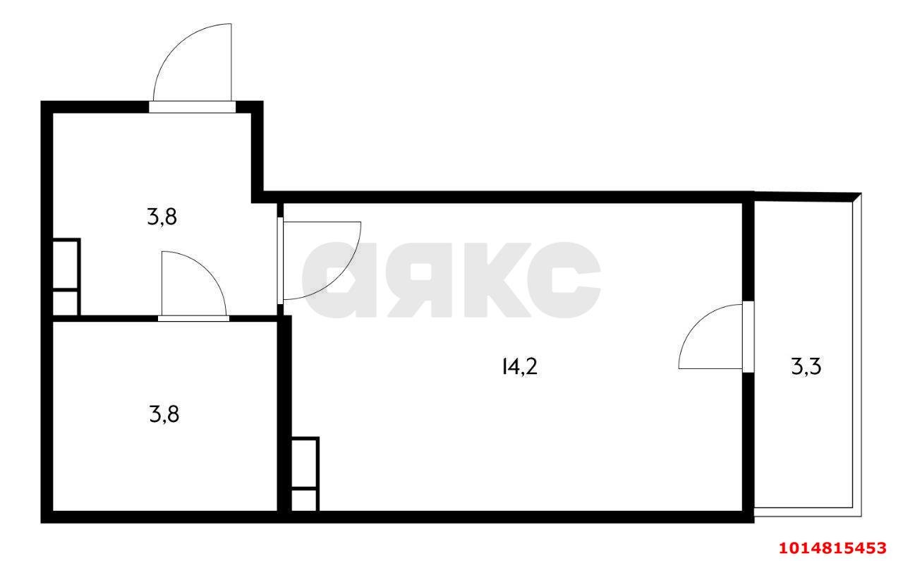 Фото №7: Студия 21 м² - Краснодар, ЖК Смоленский, ул. Восточно-Кругликовская, 30/1