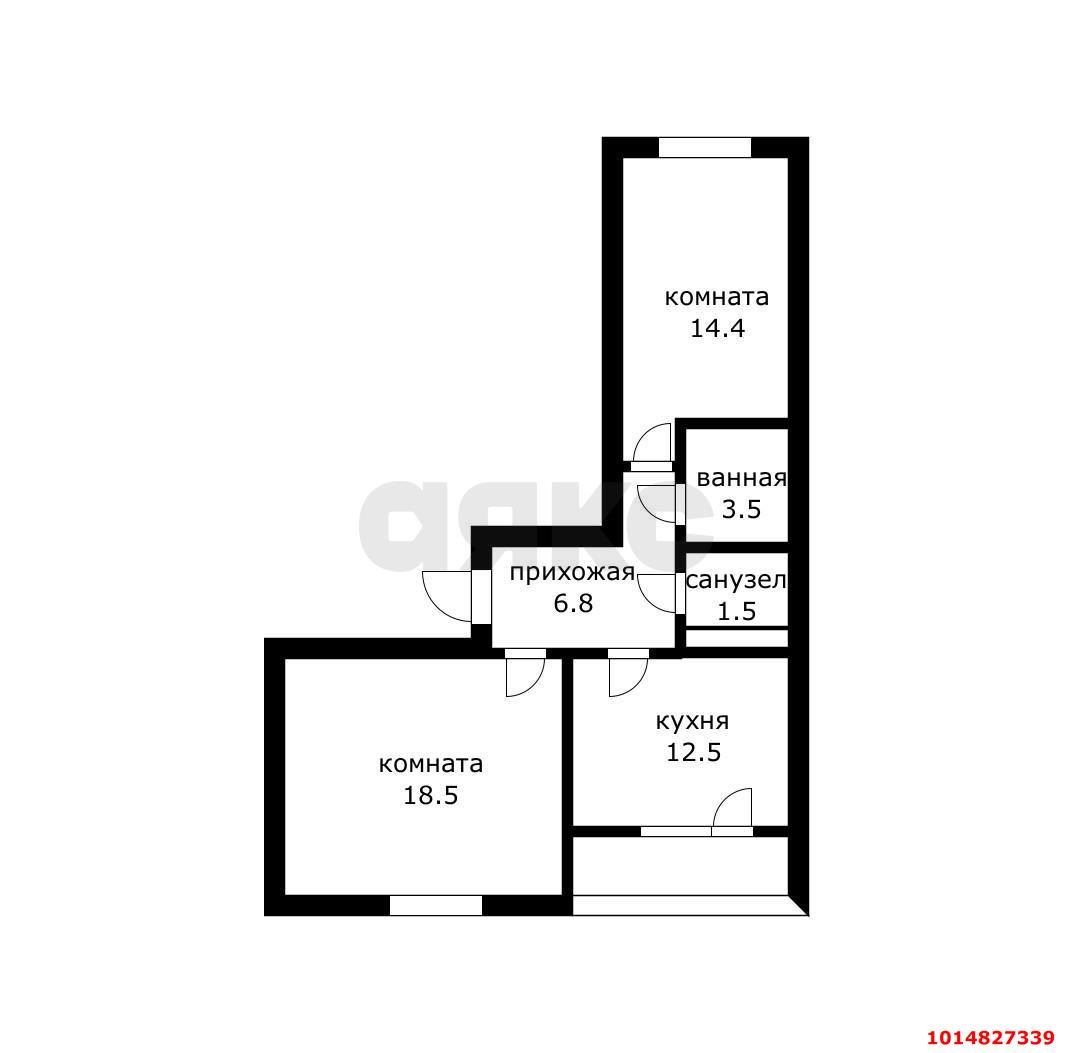 Фото №13: 2-комнатная квартира 61 м² - Краснодар, ЖК Перспектива, ул. Героев-Разведчиков, 6к3