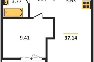 Фото №1: 1-комнатная квартира 37 м² - Краснодар, мкр. жилой квартал Патрики, 