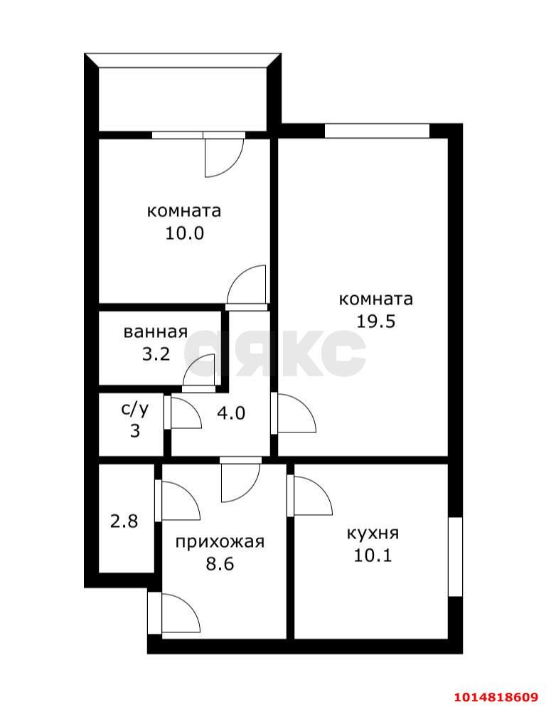 Фото №14: 2-комнатная квартира 63 м² - Краснодар, Фестивальный, пр-д Дальний, 3