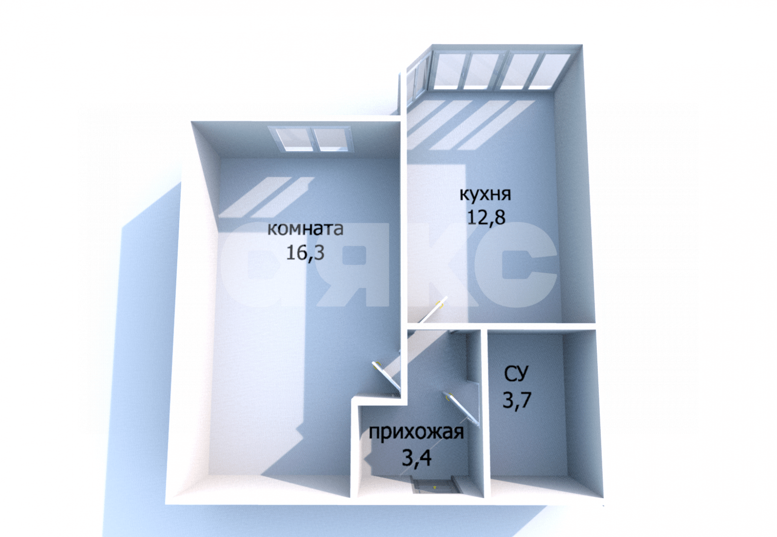 Фото №12: 1-комнатная квартира 36 м² - Анапа, жилой комплекс Чёрное море, ул. Анапское шоссе, 30