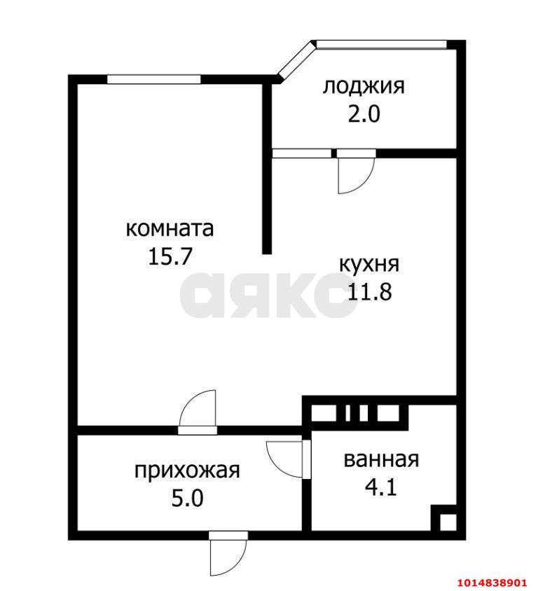 Фото №1: 1-комнатная квартира 38 м² - Краснодар, жилой комплекс Сказка Град, ул. имени В.Н. Мачуги, 166Ак1