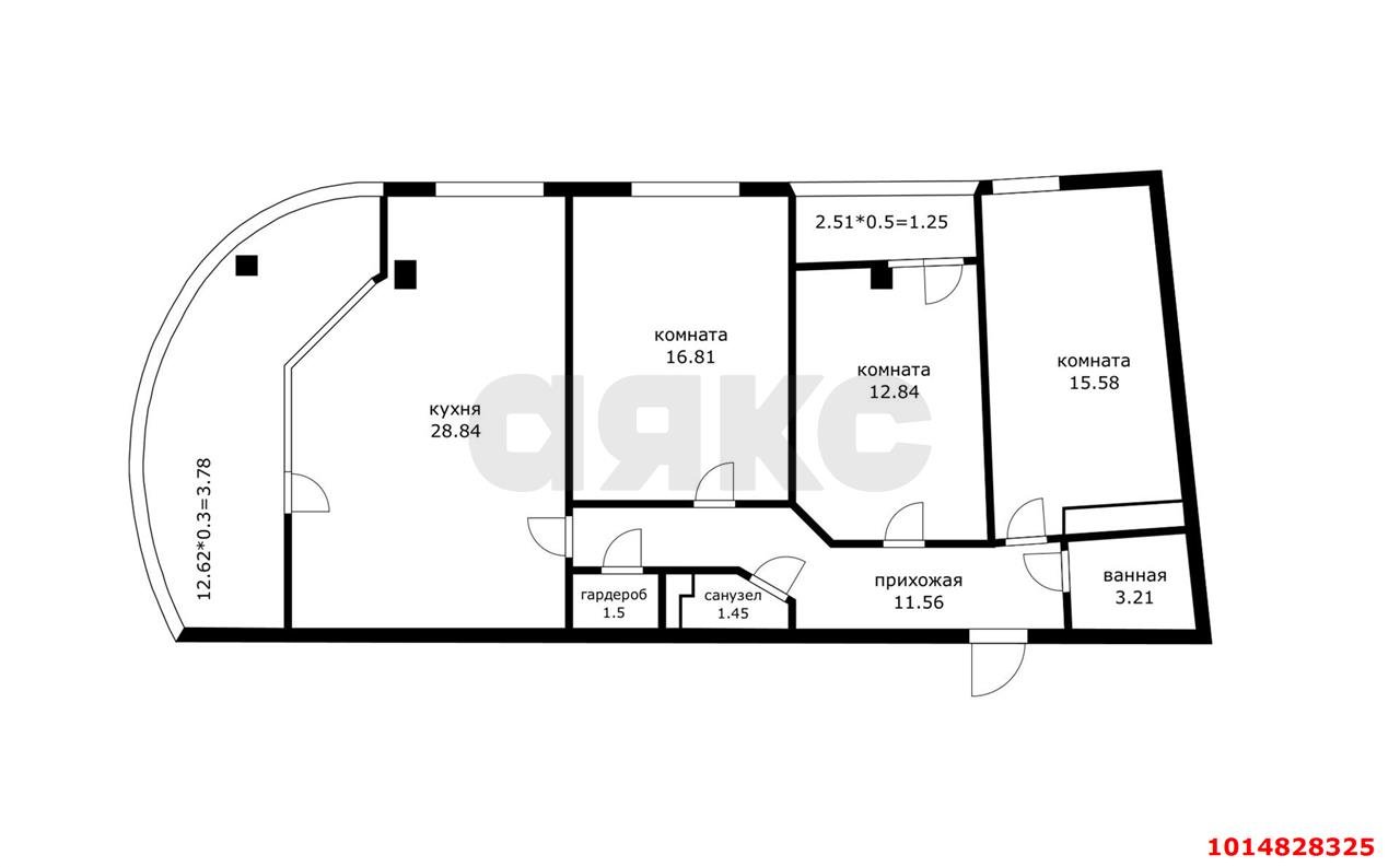 Фото №15: 3-комнатная квартира 96 м² - Краснодар, жилой комплекс Фонтаны, ул. Старокубанская, 2/23к1