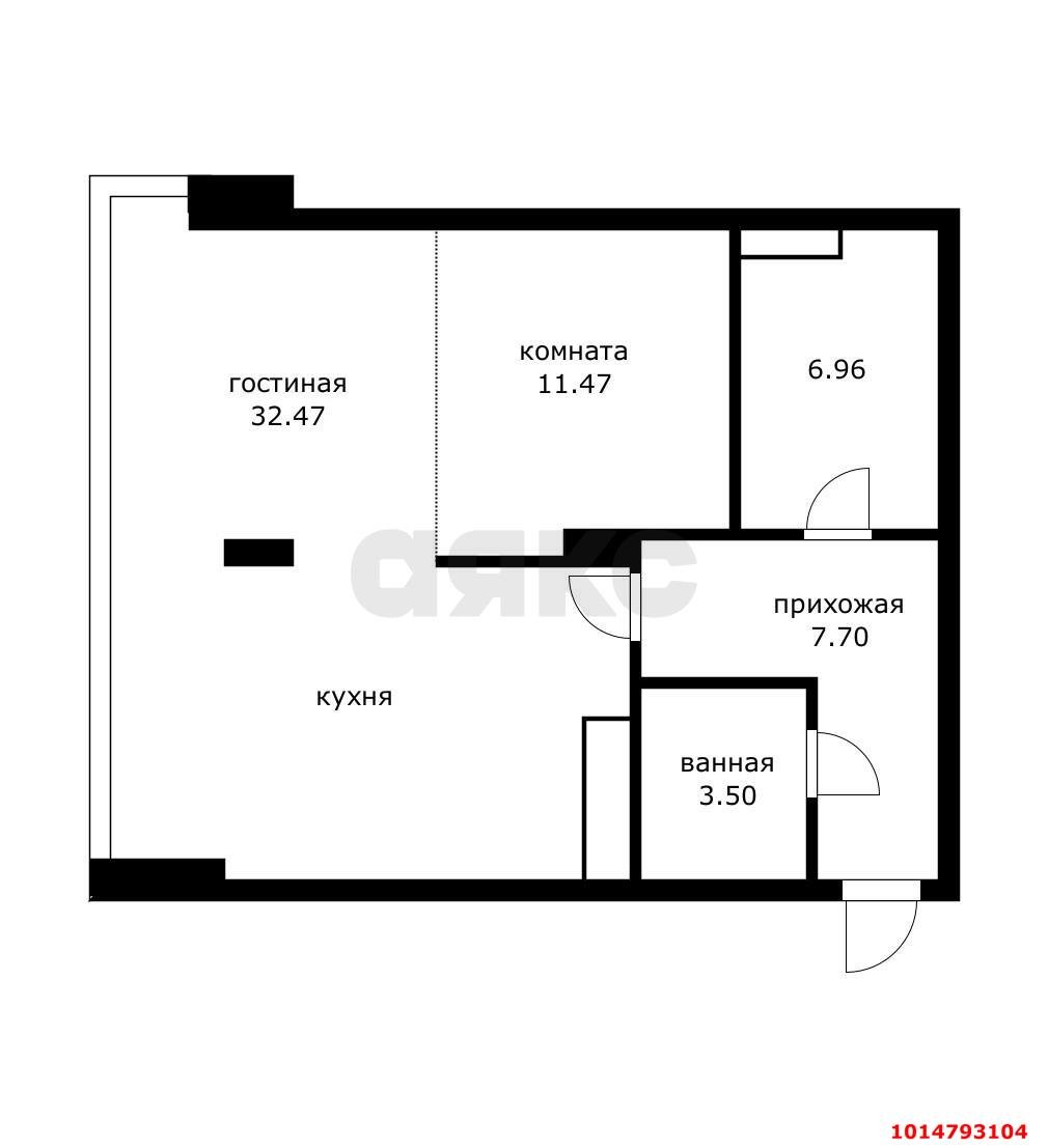 Фото №8: 2-комнатная квартира 53 м² - Краснодар, Солнечный, ул. Архитектора Петина, 18/3