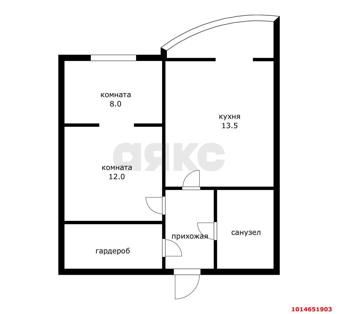 Фото №18: 1-комнатная квартира 43 м² - Краснодар, Фестивальный, ул. Дальняя, 4